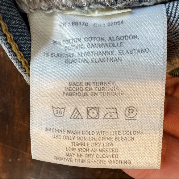 Anthropologie Pilcro Velvet-Laced Mid-Rise Slim Straight Women’s Jeans Sz 16 - Picture 6 of 6